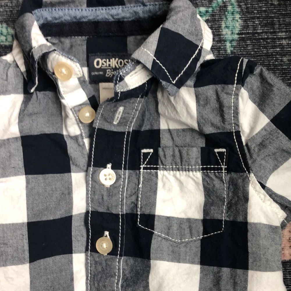 OshKosh Baby Button Down Onesies, 6-9 Months